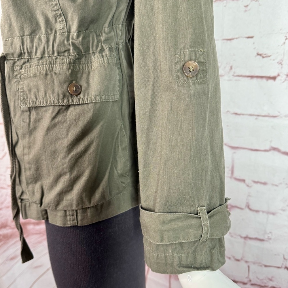 BAR III Army Green XS Utility Safari Cotton Field Jacket Size Extra Small - Picture 9 of 15